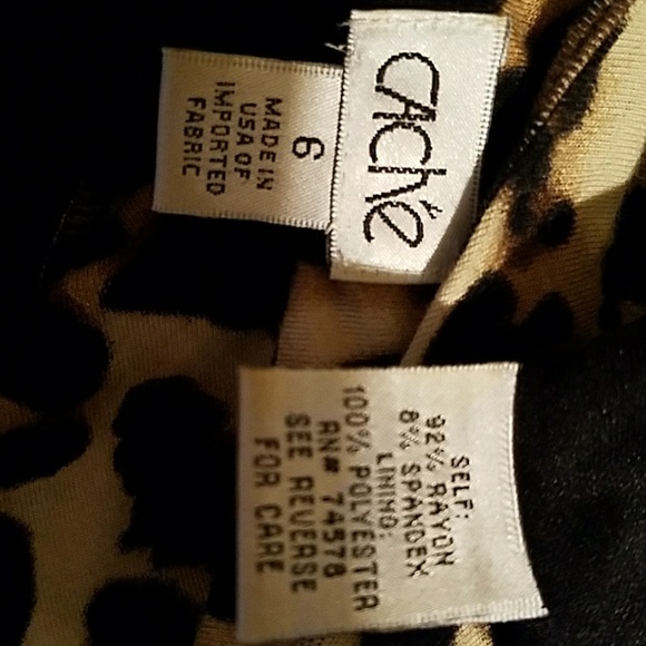 Leopard print Cache dress with keyhole back - Picture 8 of 8