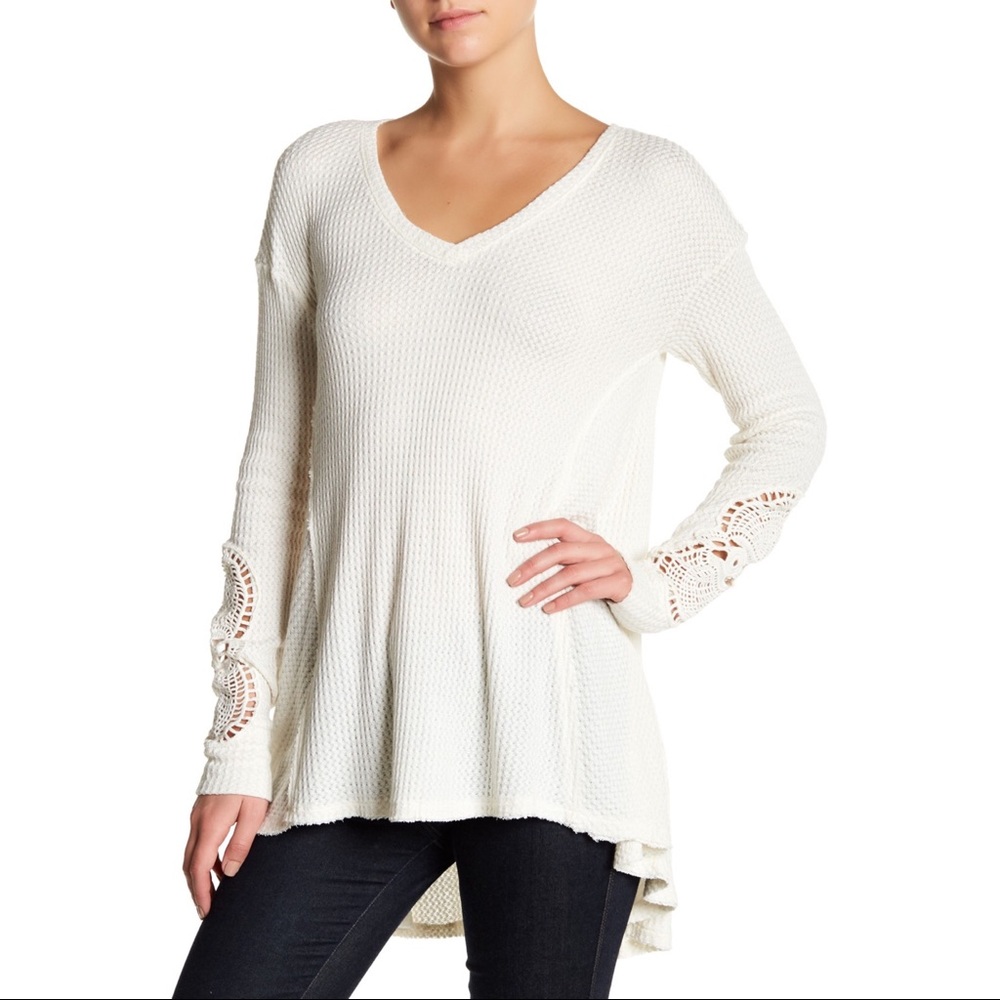 🔥DAILY DEAL🔥 Free People Style Crochet Sweater