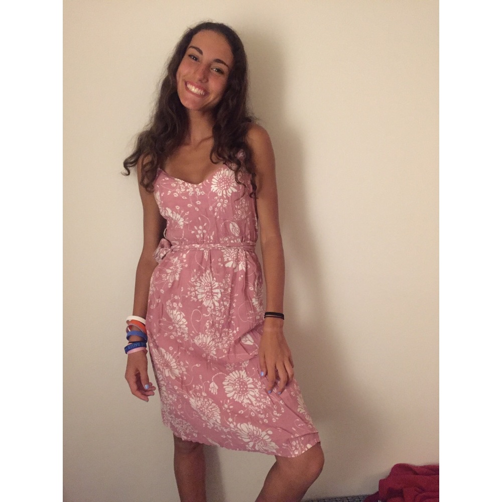 Pointzero pink flower patterned dress