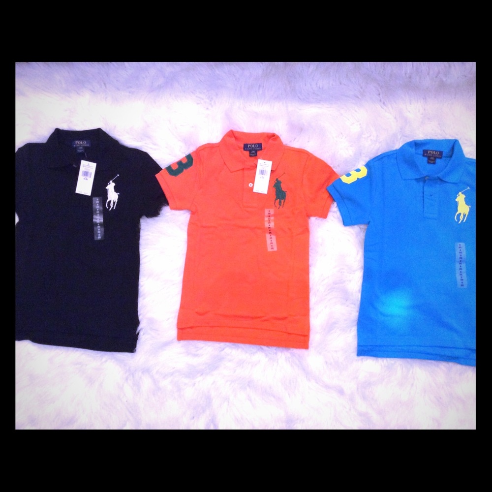 Authentic Polos for kids all 3 for $50.
