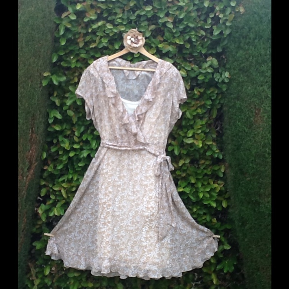 JBS Women's Ruffle-Front Dress  - Vintage Inspired