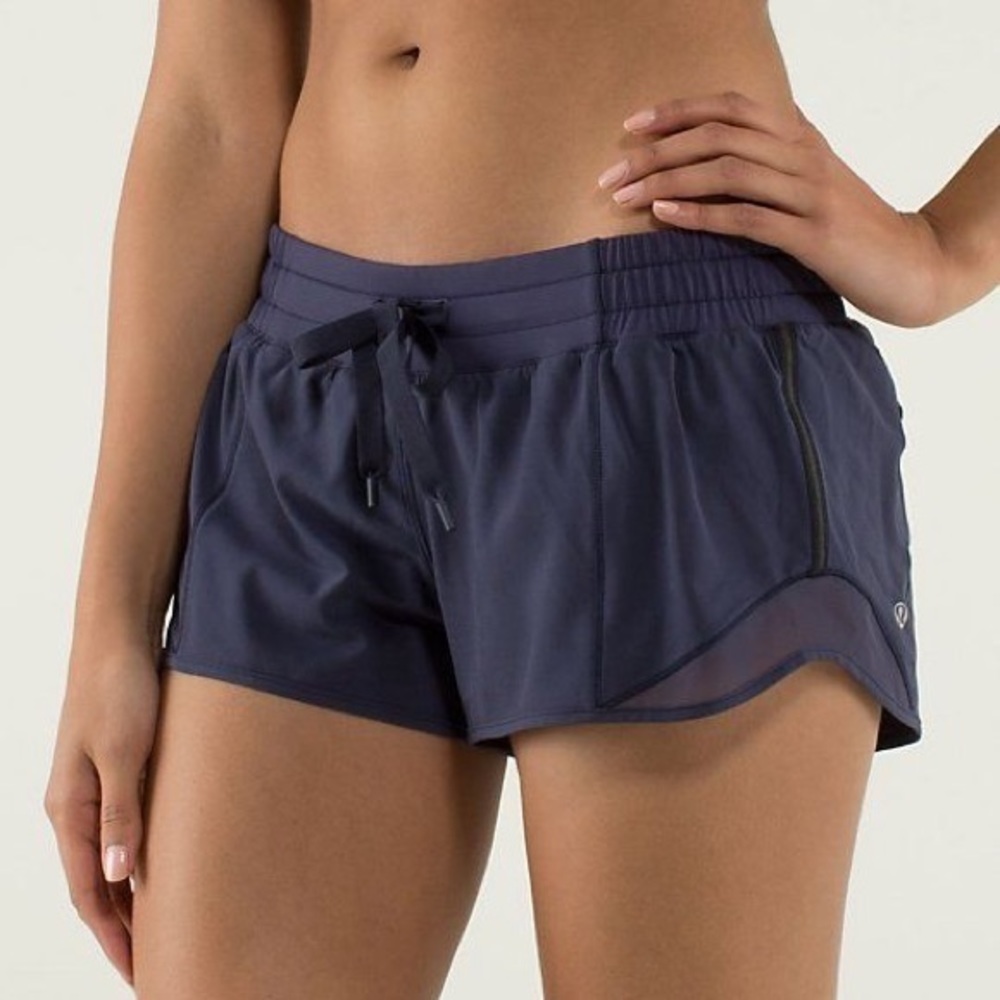 Navy Blue lululemon hotty hot short