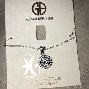 Silver diamond necklace