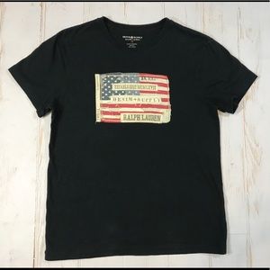 Ralph Lauren Denim & Supply Black T Shirt Sz M