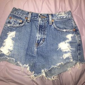 Gap distressed Jean shorts