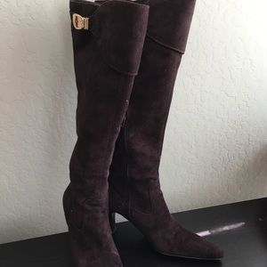 Women's Chocolate Suede Boots. BEAUTIFUL!