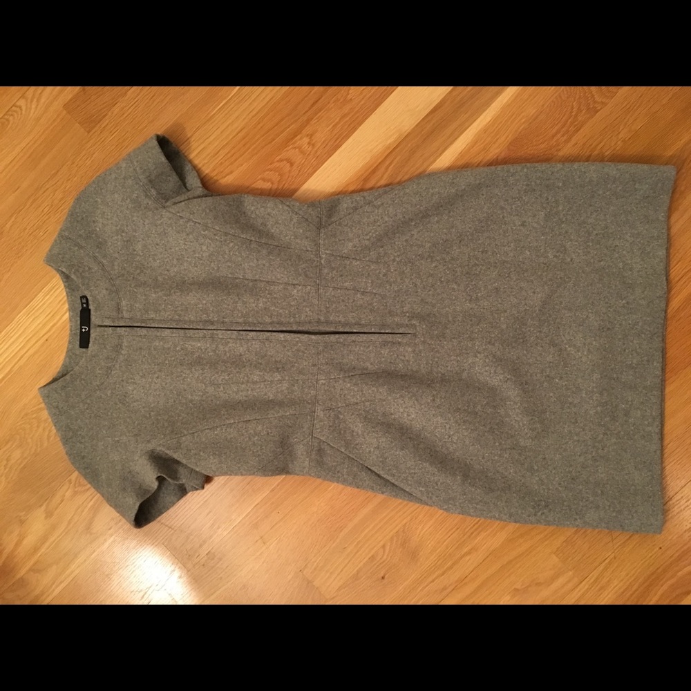 Uniqlo x Jil Sander wool flannel dress in gray