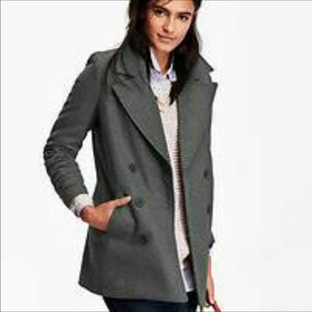 🎉HOST PICK🎉 Old Navy Long Classy Peacoat - Picture 2 of 6