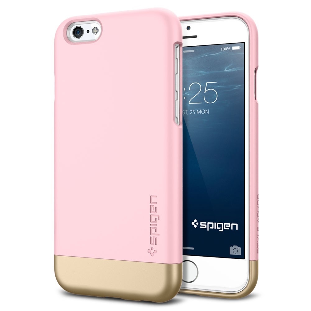Spigen pink double layer phone case iPhone 6