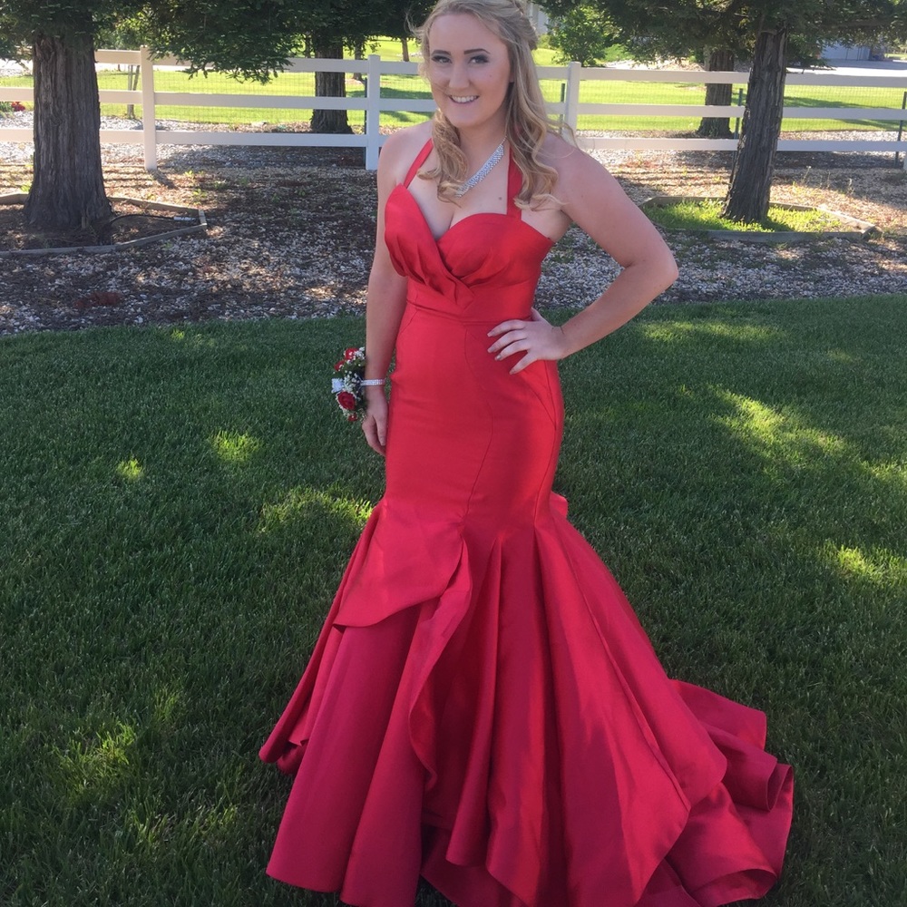 Red Mermaid Dress