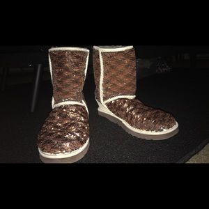 Limited Edition UGG Short Sequin Sparkle Boots