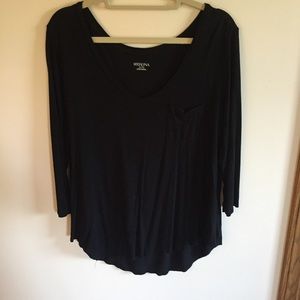 Simple black long sleeve shirt