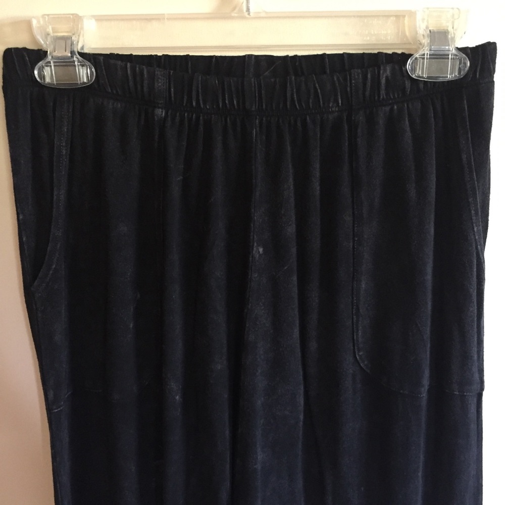 Black washed out joggers