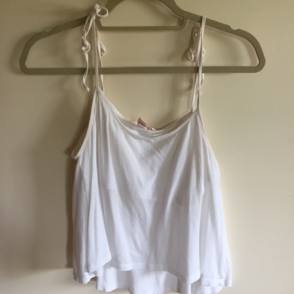 Drawstring sleeves tank top