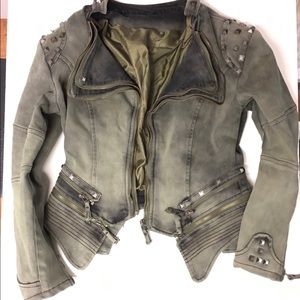 Badass army green jacket xs