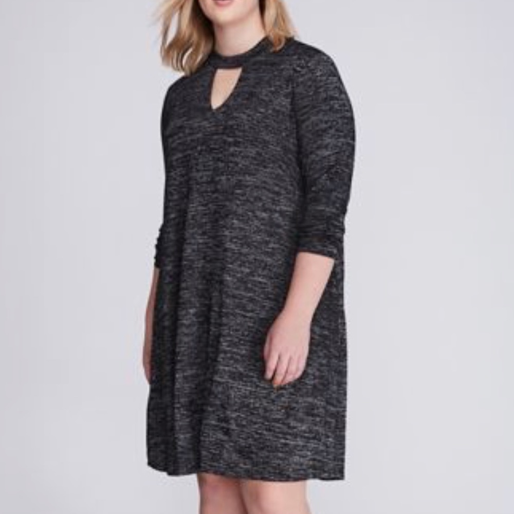 🎉Flash Sale🎉HACCI CHOKER SWING DRESS LANE BRYANT