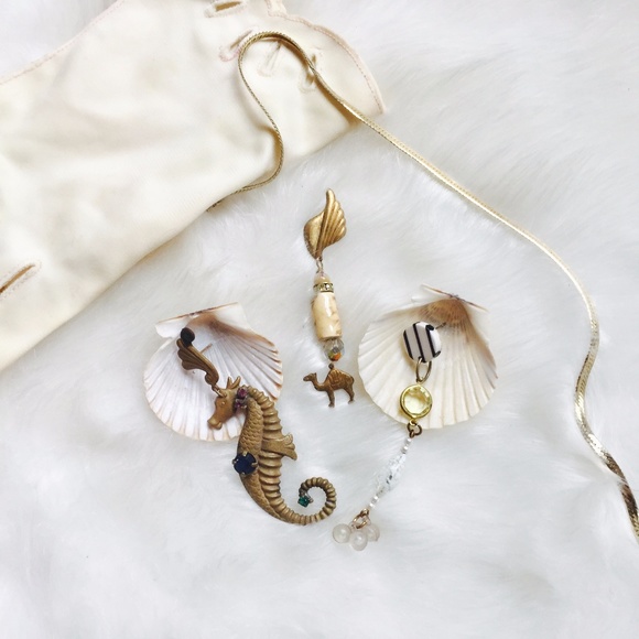 . {OCEAN TRIO} Statement handmade earrings 3x - Picture 2 of 8