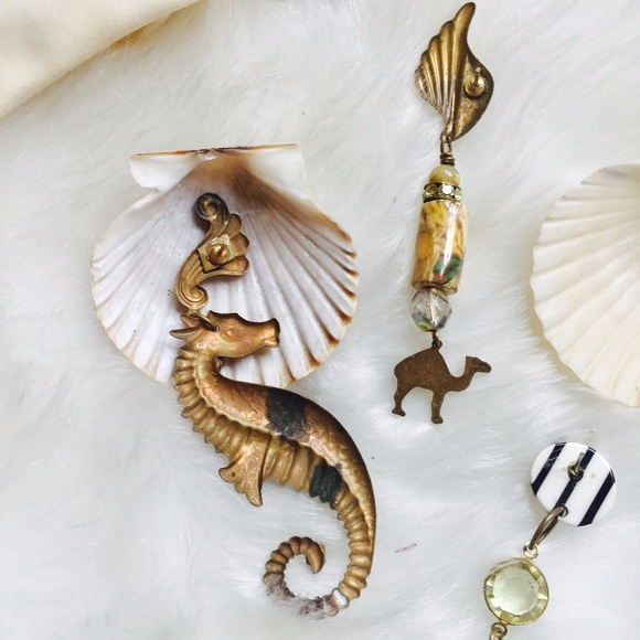 . {OCEAN TRIO} Statement handmade earrings 3x - Picture 6 of 8