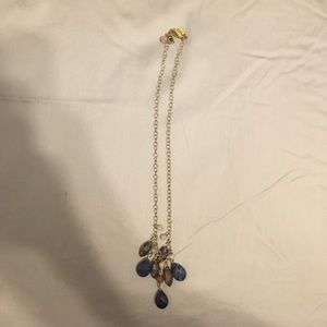 Purple teardrop necklace