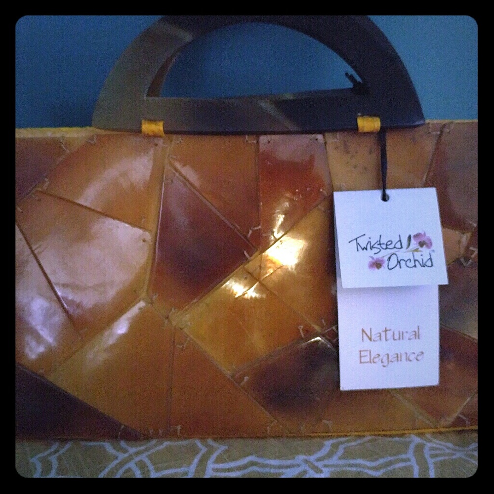 Twisted Orchid handbag