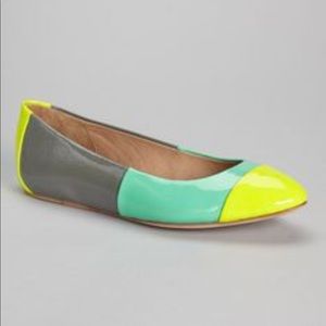 Ella Moss Patent Flats Neon