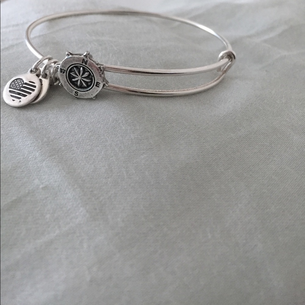Silver alex and ani bracelet