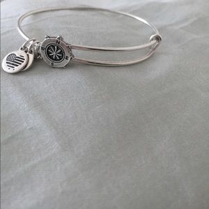 Silver alex and ani bracelet