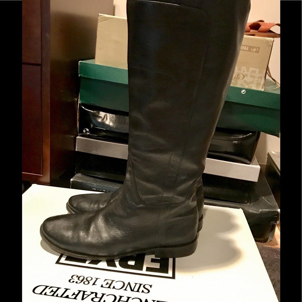 Frye Paige Tall Riding Boots Black 9.5