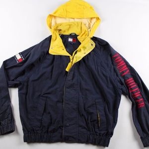 tommy hilfiger spellout jacket