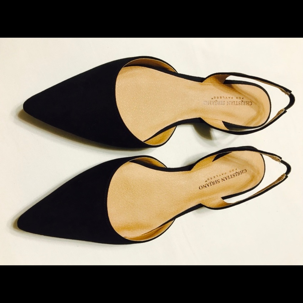 Black Slingback Flats