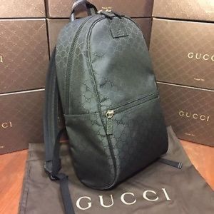 NEW Gucci Backpack Black GG Supreme Monogram