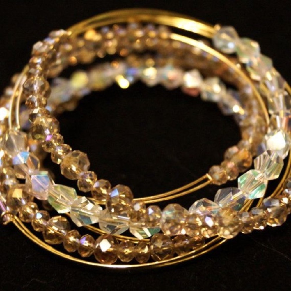 Alex and Ani Swarovski beaded bangle