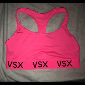 Victoria's Secret sports bra hot pink