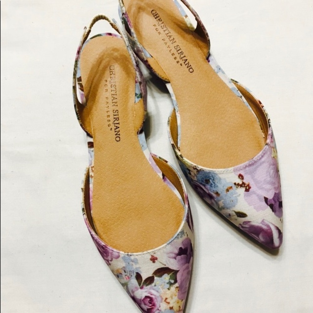 Purple Slingback Flats