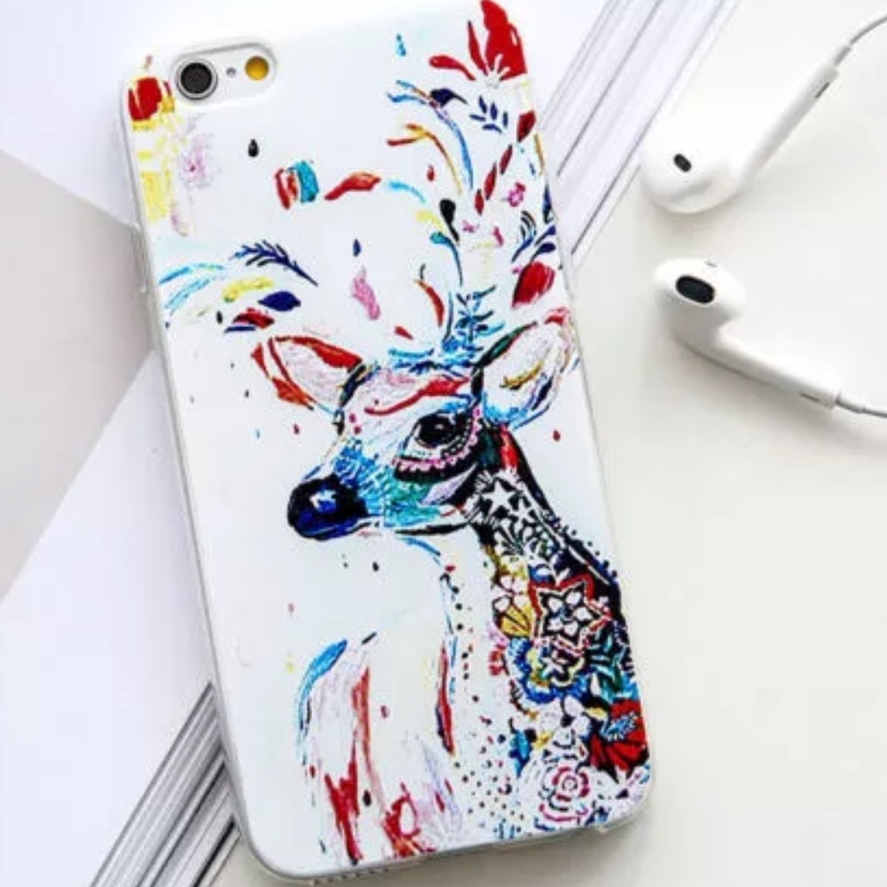 💜iPhone 6/6s multi colored Deer phone case