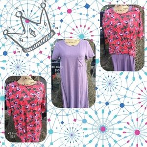 Lularoe Carly XS and Lularoe Irma XS
