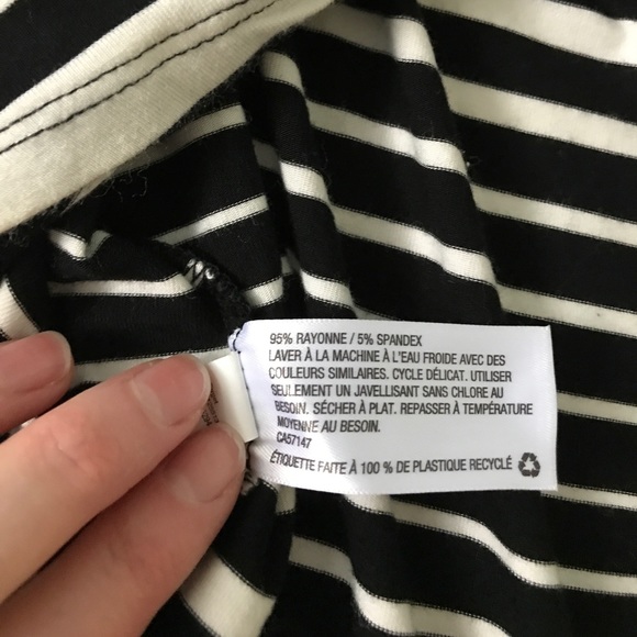 Merona black and white striped maxi dress - Picture 5 of 6