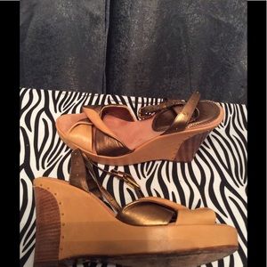 Leather J. Vincent Wedges 8.5