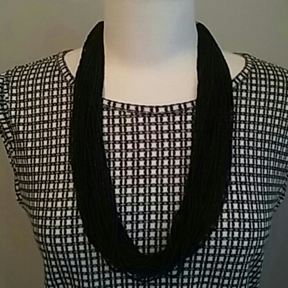 Jewelry - Multi Strand Black Statement Piece Necklace