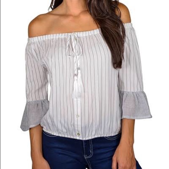 📦Blue Peasant Blouse - Picture 2 of 2