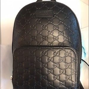 Gucci Authentic Signature Leather Backpack