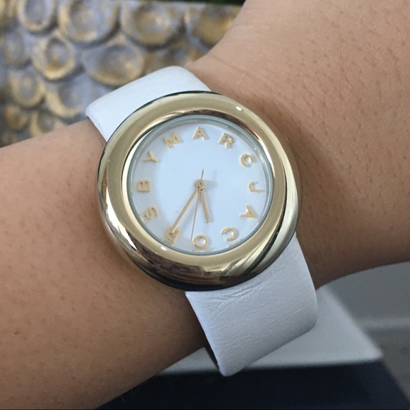 Marc by Marc Jacobs White Leather Watch main image 4