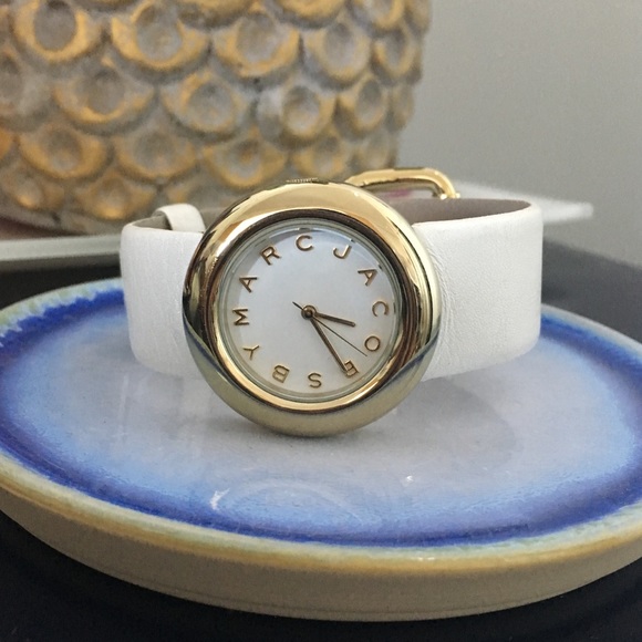 Marc by Marc Jacobs White Leather Watch main image 2