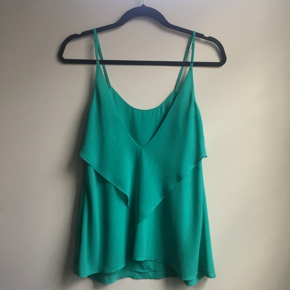 Teal Ruffle Tank - Picture 2 of 2