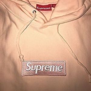 Supreme Box Logo Hoodie Peach Used Perfect Large