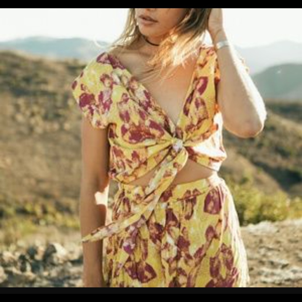 American threads front tie romper