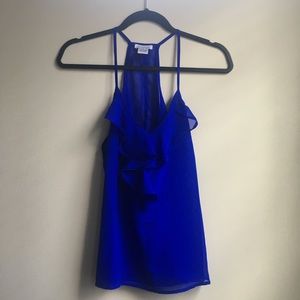 Royal Blue Ruffle Tank