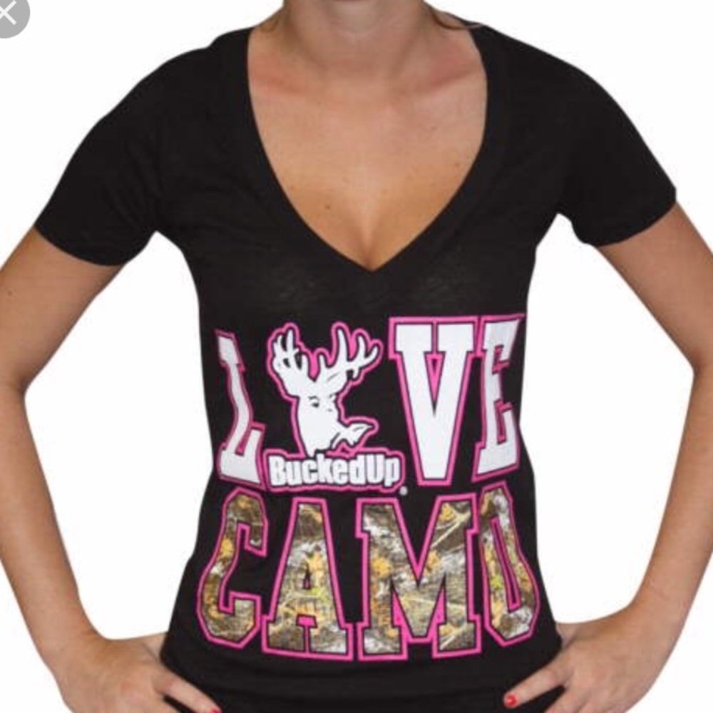 Bucked up - I love camo shirt