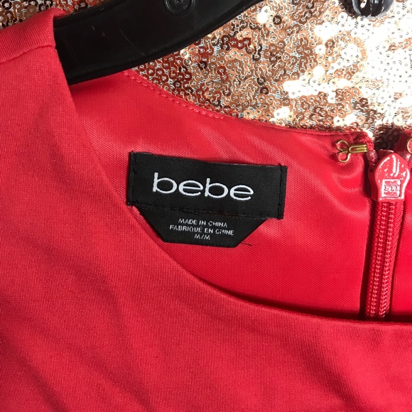 Coral BeBe Peplum dress - Picture 2 of 3