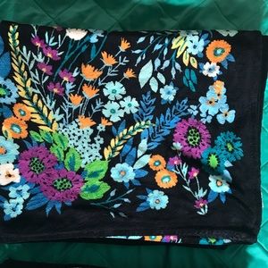 Vera Bradley floral blanket